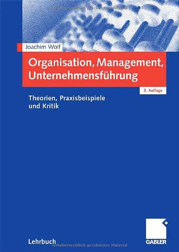 Organisation, Management, Unternehmensführung : Theorien, Praxisbeispiele und Kritik