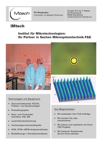 Praxiswissen Mikrosystemtechnik : Grundlagen, Technologien, Anwendungen ; mit 55 Tabellen