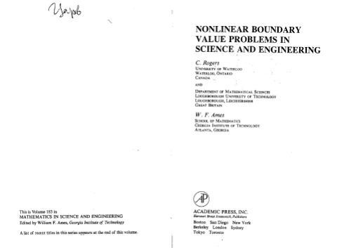 Nonlinear Boundary Value Problems in Science and Engineering