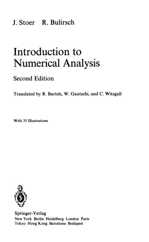 Introduction to numerical analysis