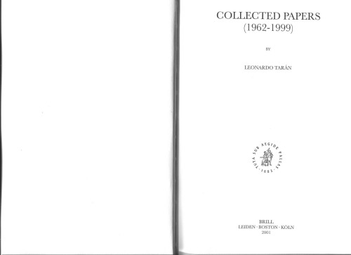 Collected Papers 1962-1999