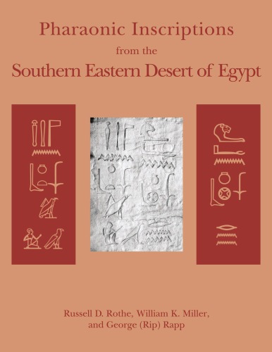 Pharaonic Inscriptions From the Southern Eastern Desert of Egypt