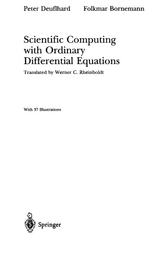 Scientific Computing with Ordinary Differential Equations