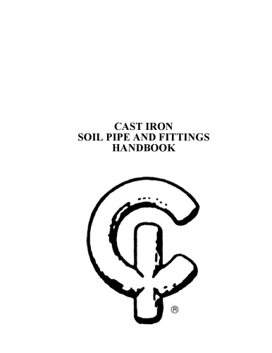 Cast Iron Soil Pipe and Fittings Handbook