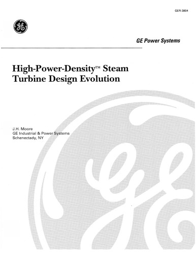 High-Power Density Steam Turbine Design Evolution