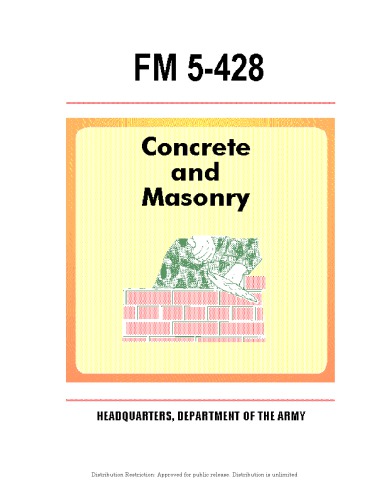 Concrete And Masonry Handbook [US Army FM 5-428]