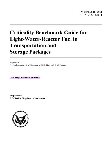 Criticality Benchmark Guide for Light-Water Reactor Fuel in Transportation