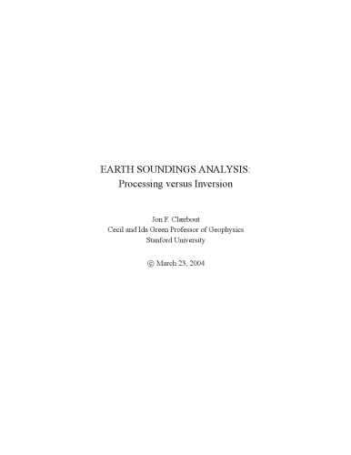 Earth Soundings Analysis - Processing vs Inversion