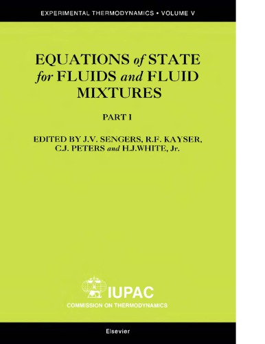 Equations of State for Fluids and Fluid Mixtures [Part I]