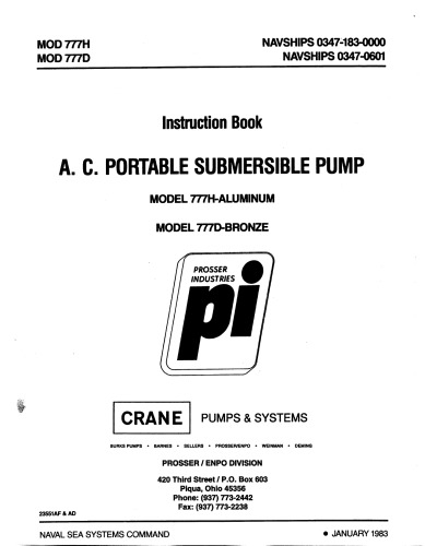 Portable Submersible Pump