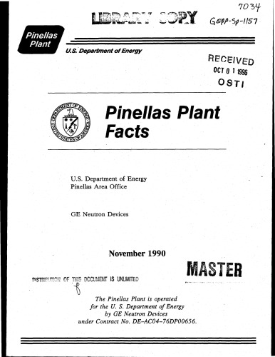 Pinellas Plant Facts