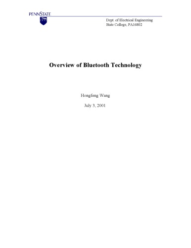 Overview of Bluetooth Technology