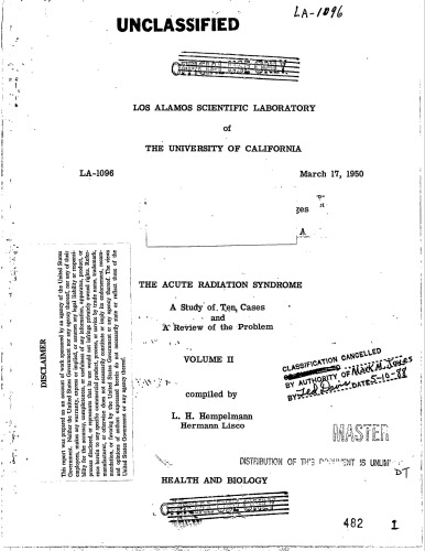 Acute Radiation Syndrome Vol II