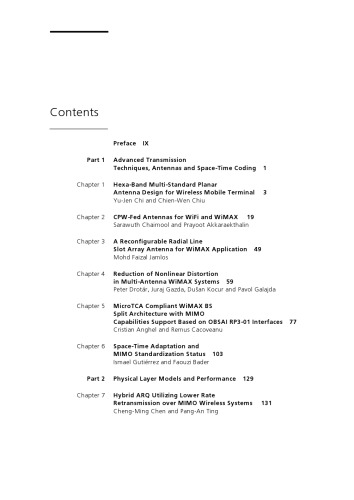 Advanced Transmission Techniques in WiMAX