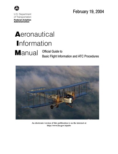 Aeronautical Information Manual (AIM) USDOT -