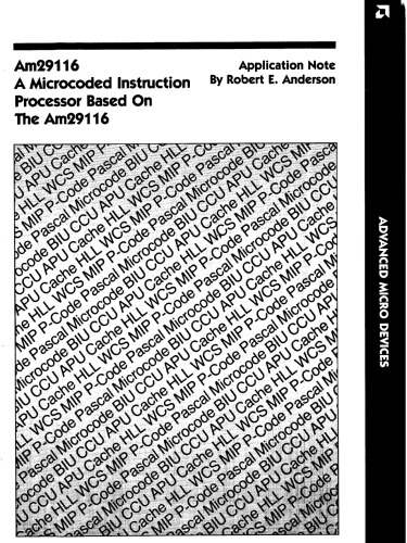 AMD AM29116 Microcoded Instruction Processor