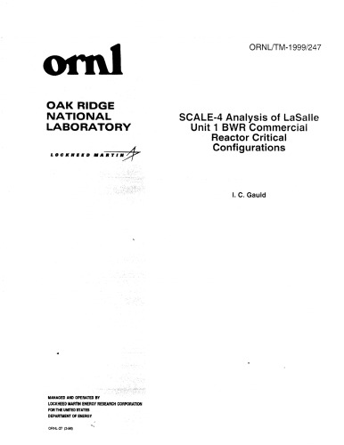 Analysis of LaSalle Unit 1 BWR Reactor Critical Configurations