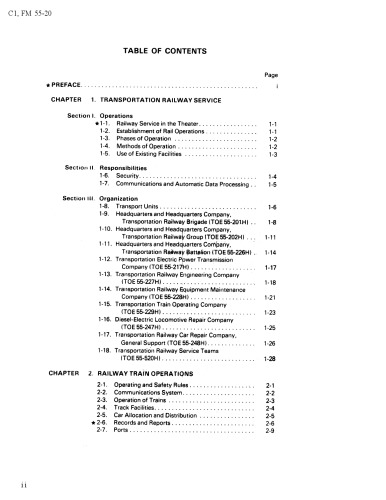 Army Rail Transportation Units, Oprns [US Army TM 55-20]