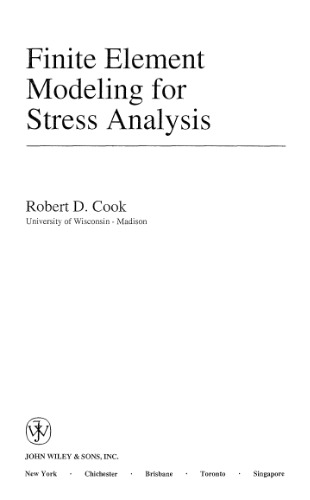 Finite element modeling for stress analysis