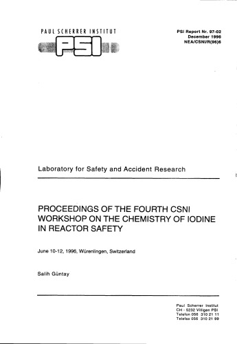 Chemistry of Iodine in Reactor Safety (workshop) (csni-r1996-6)