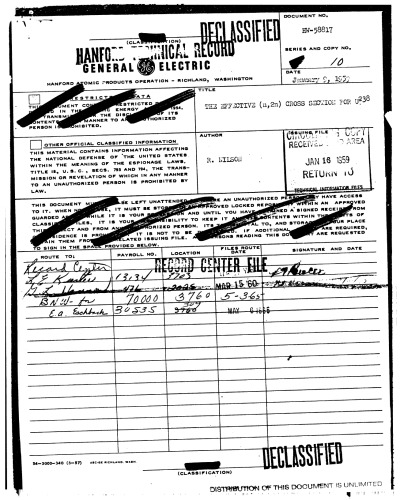 Effective Cross-Section (n, 2n) for U-238 [declassified]