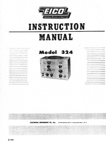 Eico Model 324 RF Signal Generator