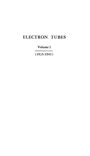 Electron Tubes [Vol I - 1935-41]