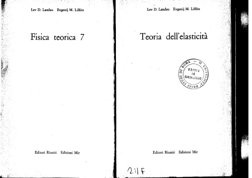 Fisica Teorica [Vol 07] (Teoria Elasticita)