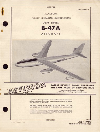 Flight Operating Instructions USAF B-47A [AN 01-20ENA-1] [Sec. 2]