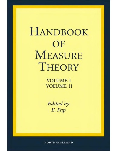 Handbook of MeasureTheory [Vols I, II]