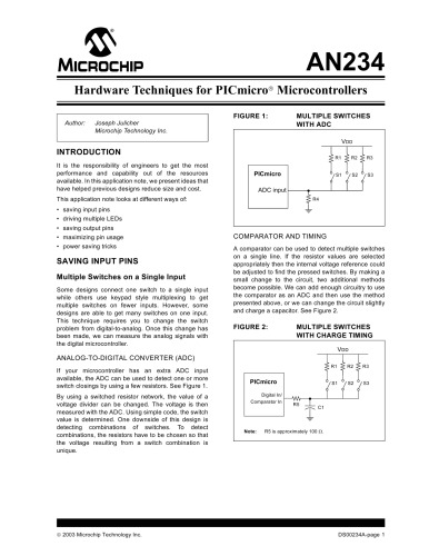 Hardware Techniques for PICmicro Microcontrollers