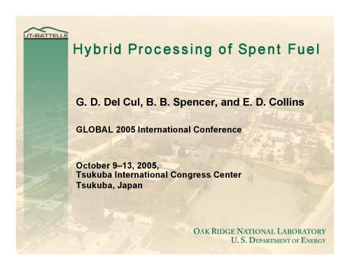 Hybrid Processing of Spent Fuel [pres. slides]