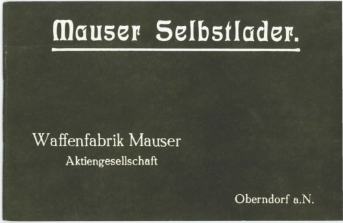 Mauser Selbstlader [Manual]