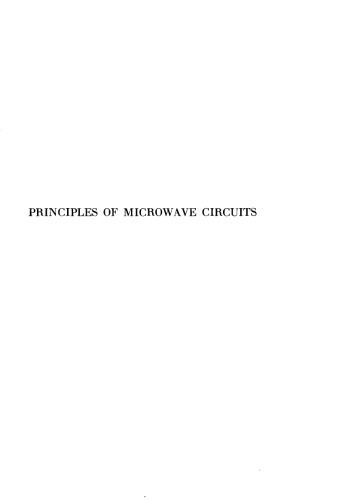 MIT RadLab {complete set} Vol 08 - Principles of Microwave Circuits