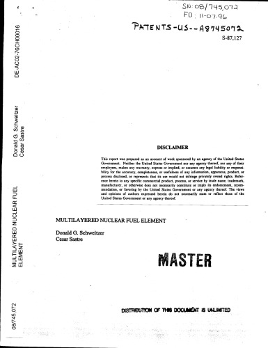 Mulitlayed Nuclear Fuel Element