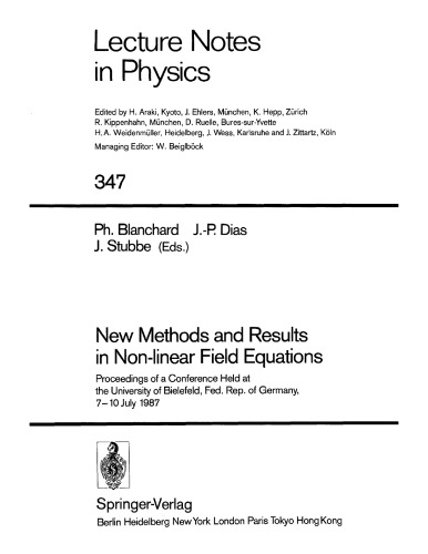 New Methods and Results in Non-Linear Field Eqns [physics]