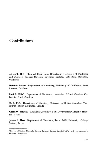 NMR Techniques in Catalysis Bell