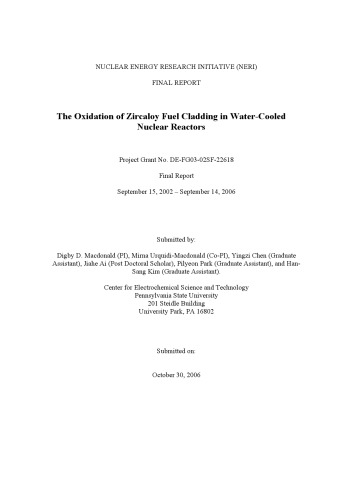 Oxidation of Zircaloy Cladding in Water-Cooled Nuclear Reactors