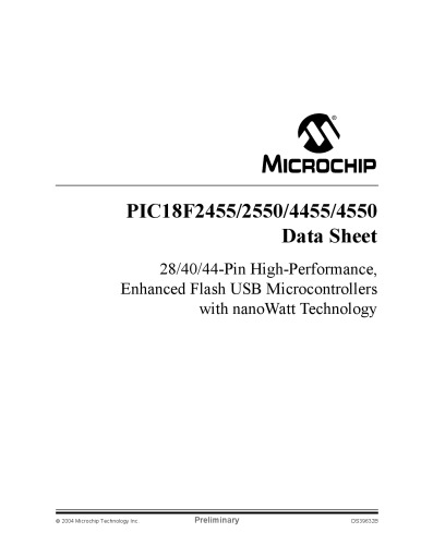 PIC18F2455, 2550, 4455, 4550 Microcontrollers [datasheets]