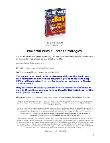 Powerful eBay Success Strategies