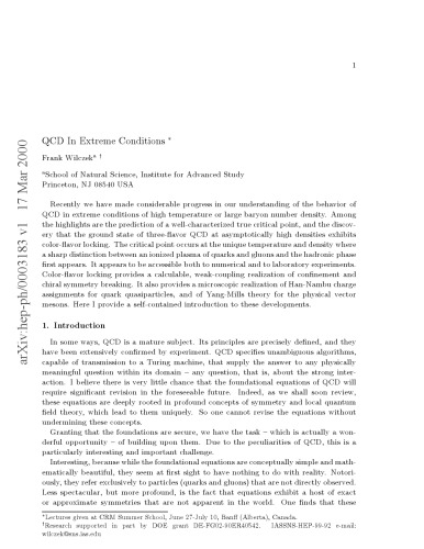 QCD in Extreme Condidions [lg article]