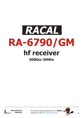 Racal RA-6790 H.F. Receiver