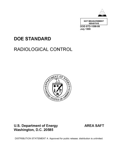 Radiological Control (DOE STD 1098-99)