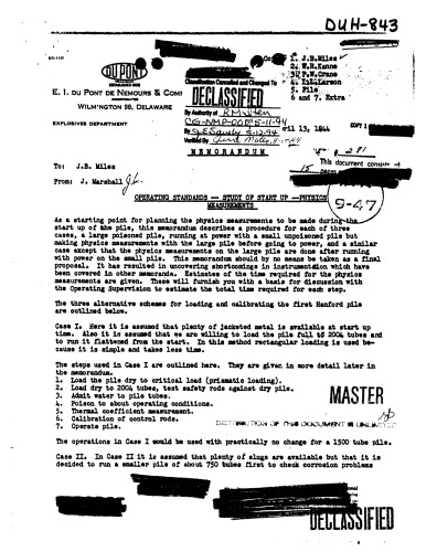 Reactor Startup - Physics Measurements [declassified]