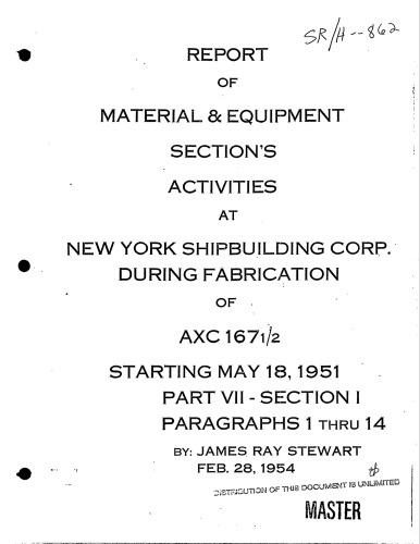 Savannah River [AXC Reactor Assy] - Rpt Part VII Section 1 (inspns on R,P,L Units)