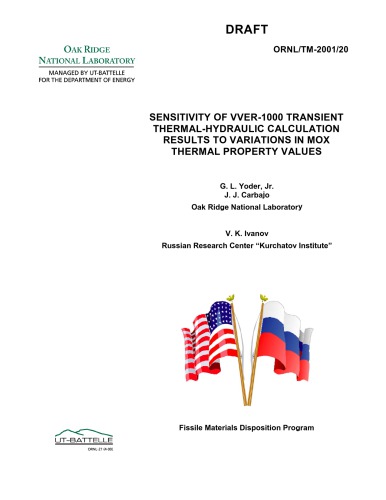 Sensitivity of VVER-100 Transient Calculations to Variations in MOX Thermal Props