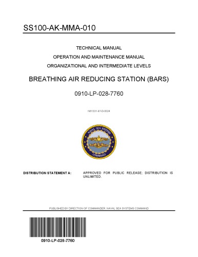 SS100-AK-MMA-010 Breathing Air reducing Station (BARS) (oper, maint)