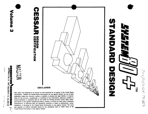 System 80+ Standard [nucl. powerplnt] Design - Vol 03