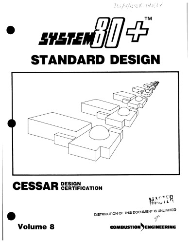 System 80+ Standard [nucl. powerplnt] Design - Vol 08