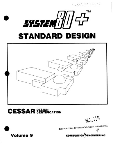 System 80+ Standard [nucl. powerplnt] Design - Vol 09